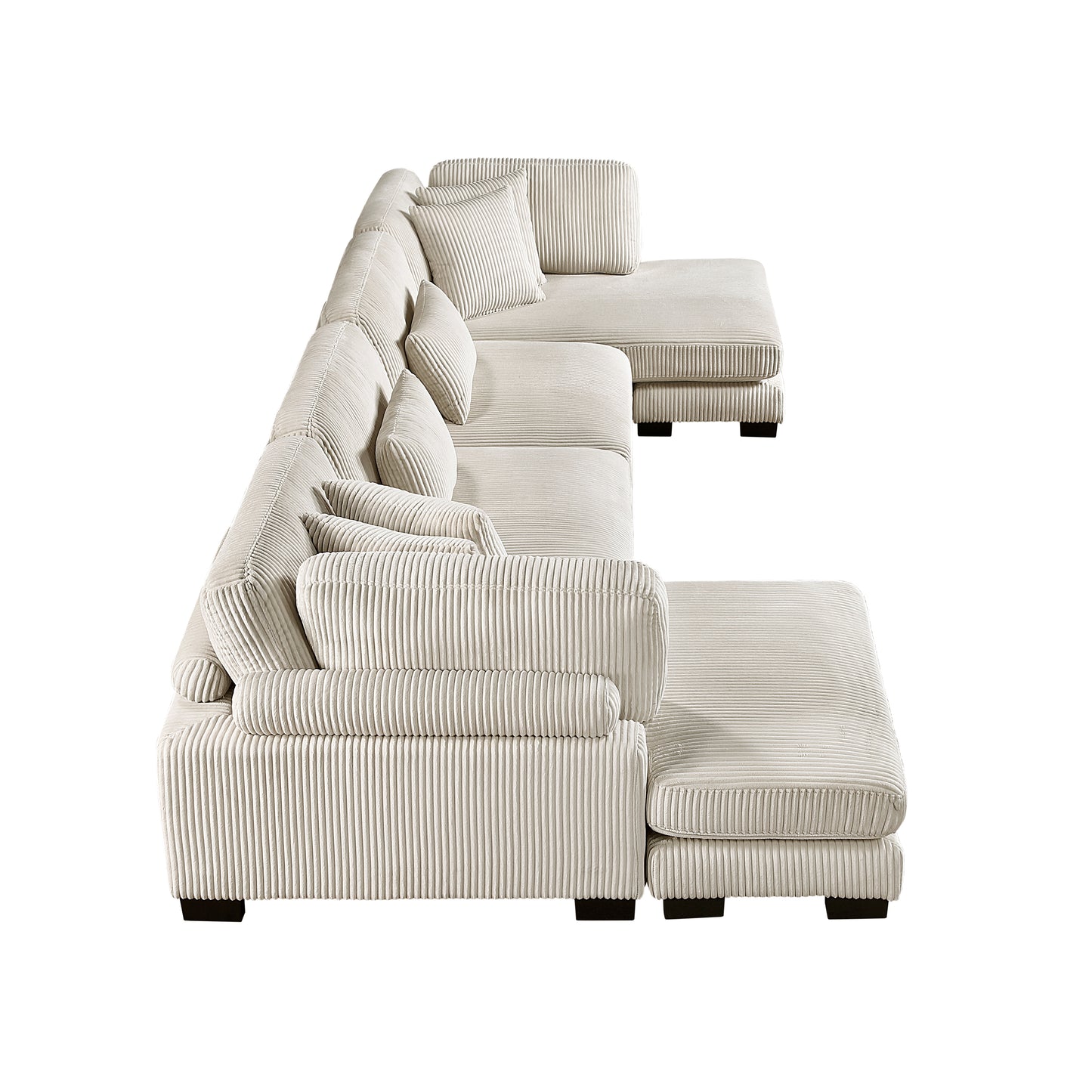 8555BE*2AC2VC - (4)4-Piece Modular Sectional with Reversible Chaise