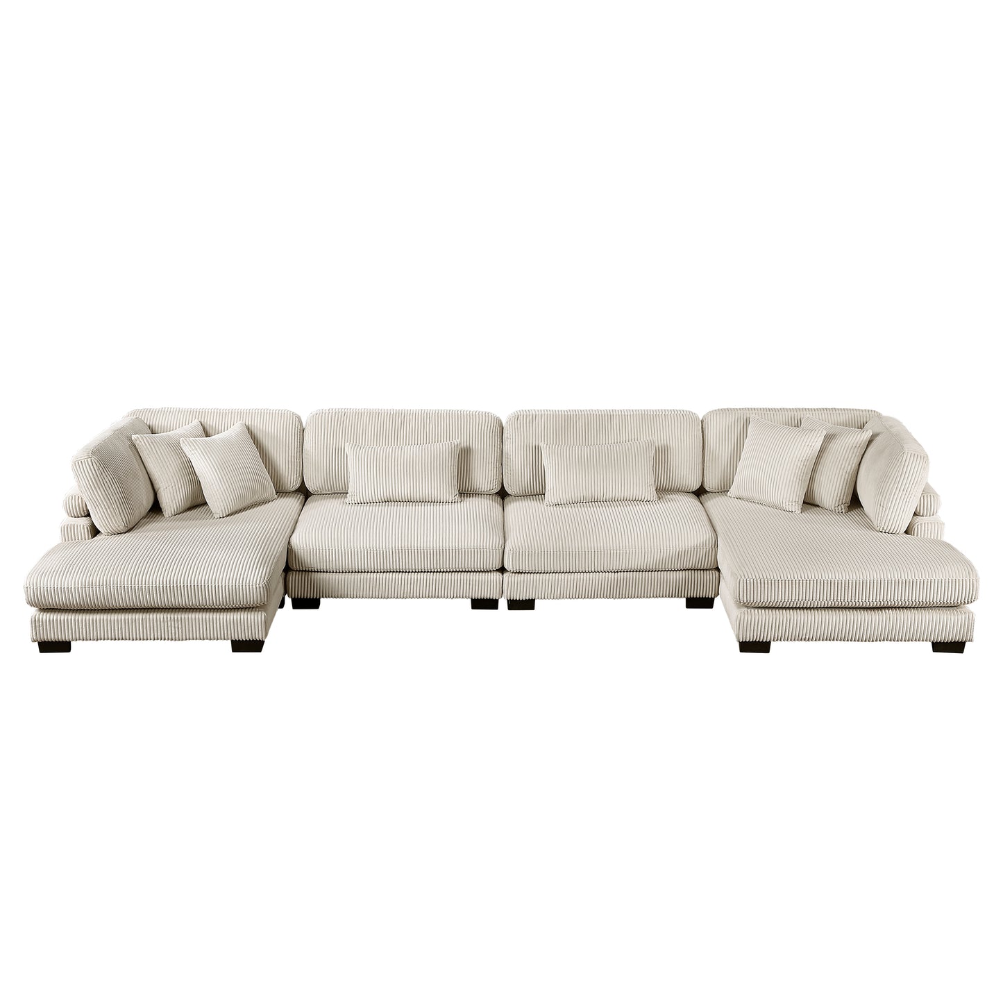 8555BE*2AC2VC - (4)4-Piece Modular Sectional with Reversible Chaise