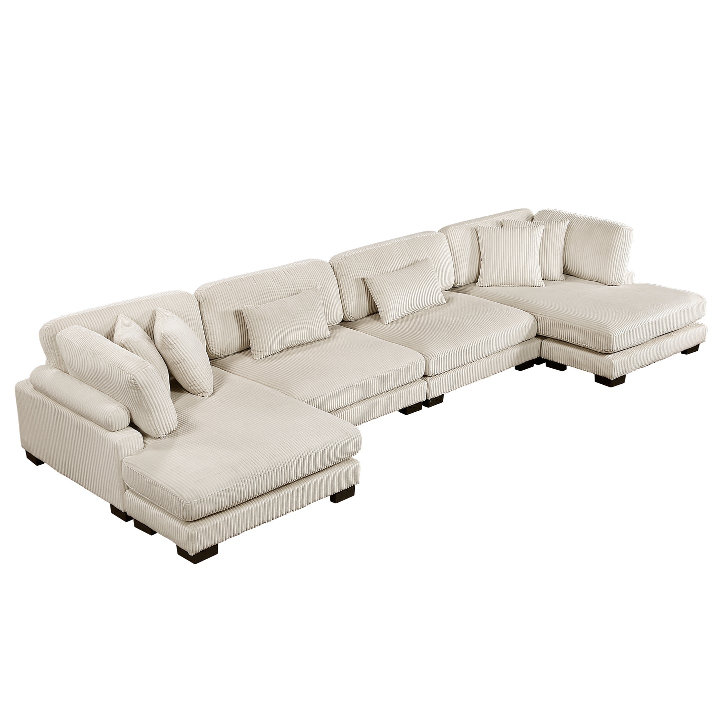 8555BE*2AC2VC - (4)4-Piece Modular Sectional with Reversible Chaise
