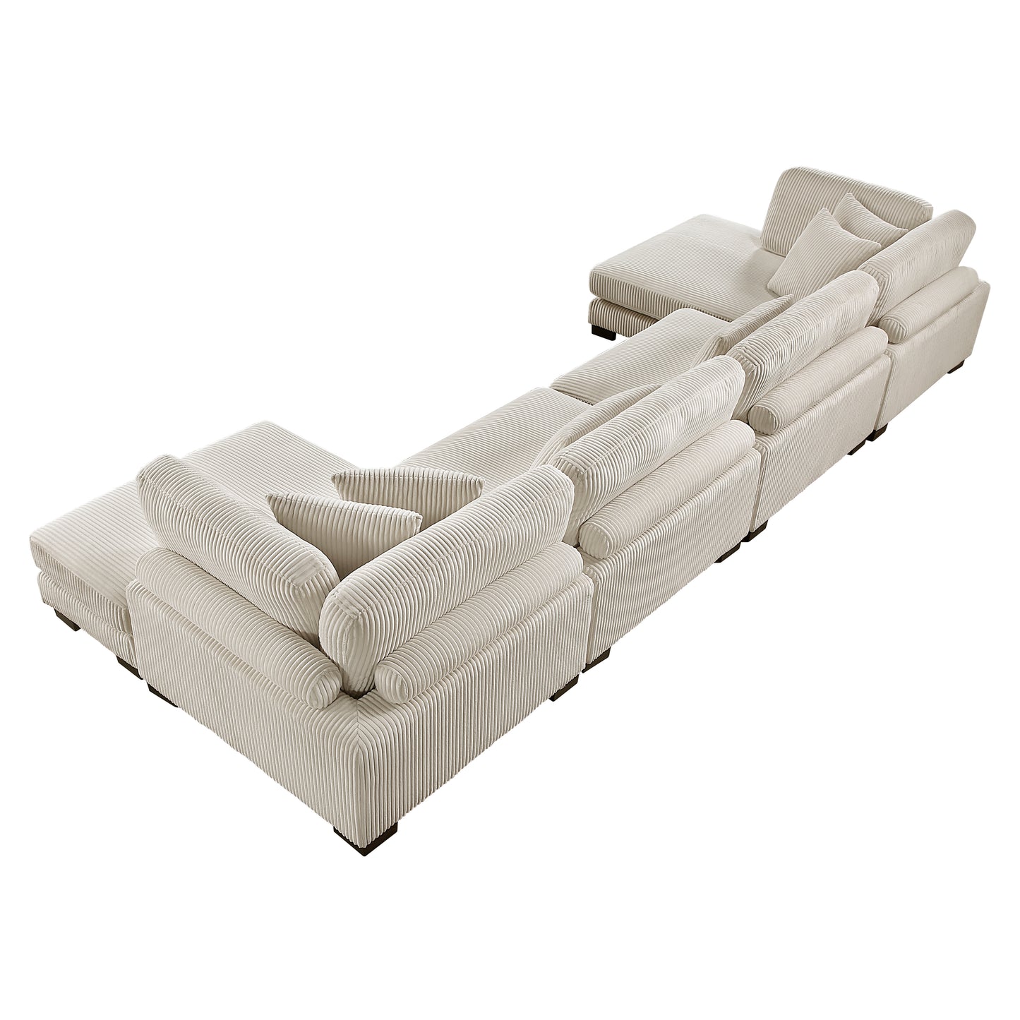 8555BE*2AC2VC - (4)4-Piece Modular Sectional with Reversible Chaise