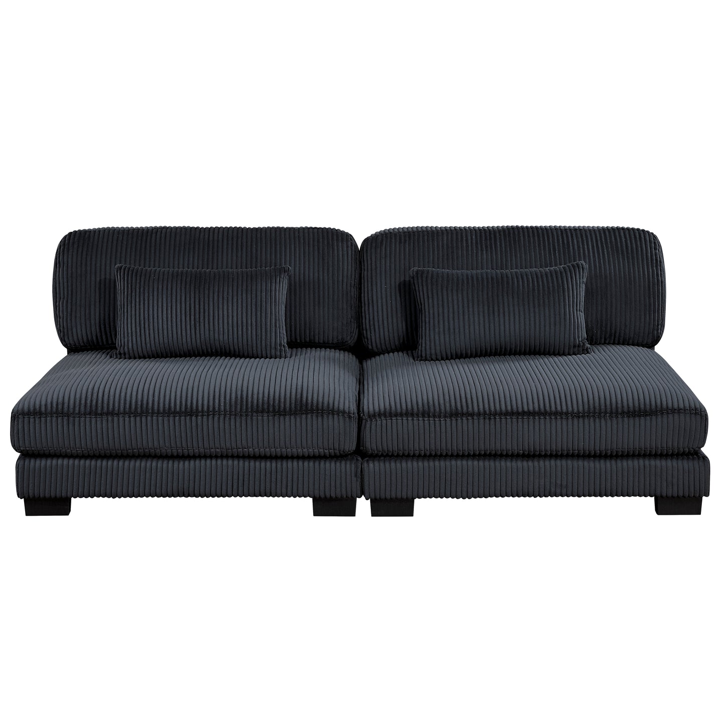 8555BK*2AC2VC - (4)4-Piece Modular Sectional with Reversible Chaise