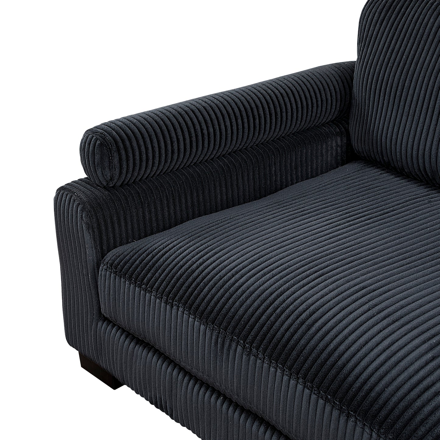 8555BK*CRACVCOT - (4)4-Piece Modular Sectional with Reversible Chaise and Ottoman