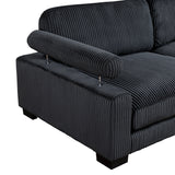 8555BK*6OT - (6)6-Piece Modular Sectional with Ottoman