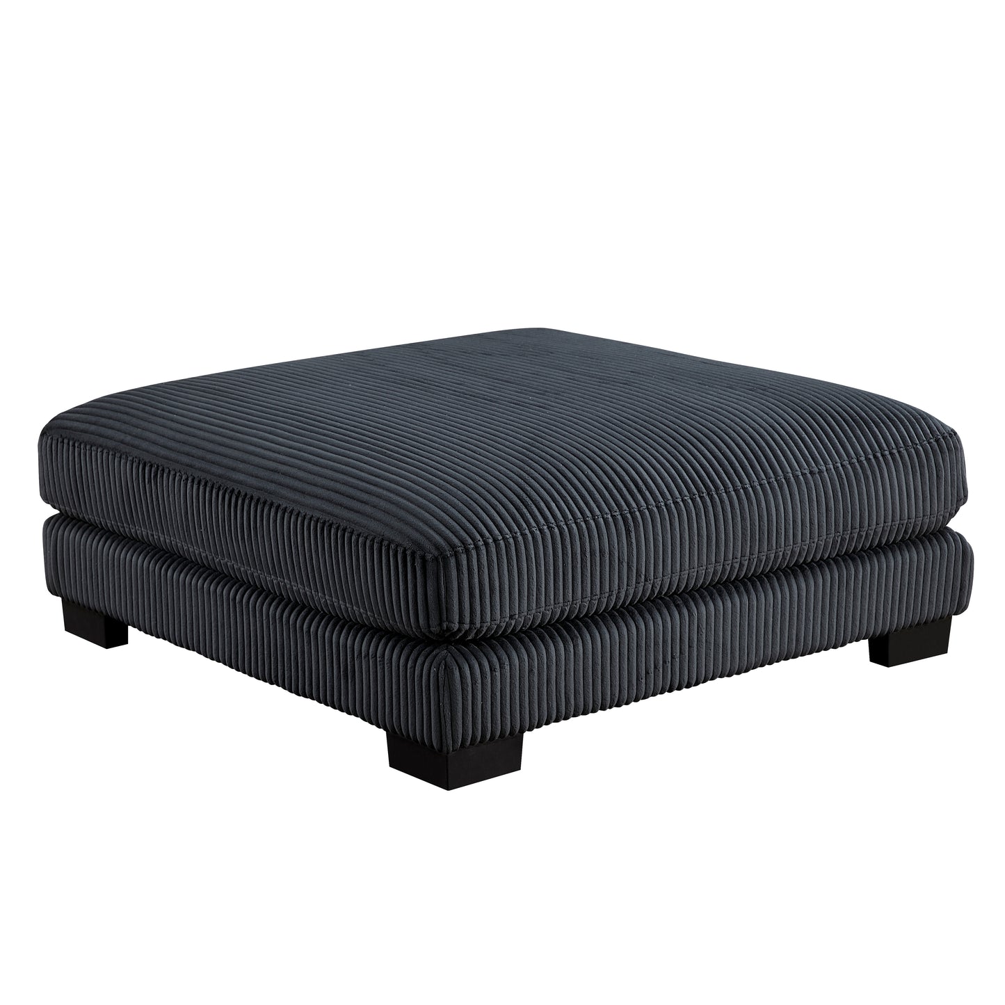8555BK*CRACVCOT - (4)4-Piece Modular Sectional with Reversible Chaise and Ottoman
