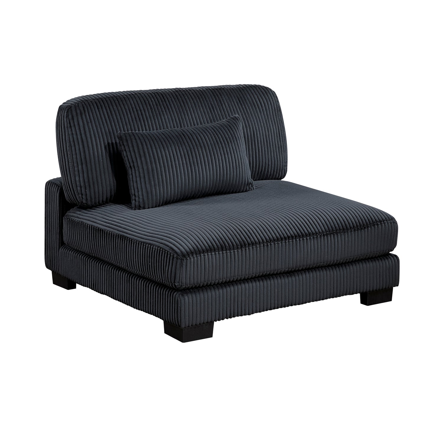 8555BK*CRACVCOT - (4)4-Piece Modular Sectional with Reversible Chaise and Ottoman
