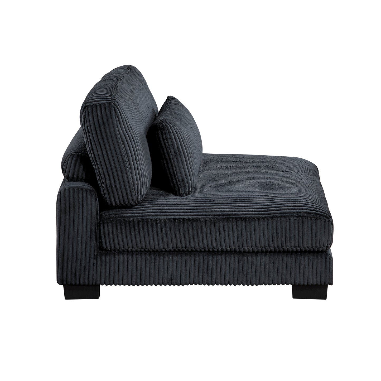 8555BK*CRACVCOT - (4)4-Piece Modular Sectional with Reversible Chaise and Ottoman
