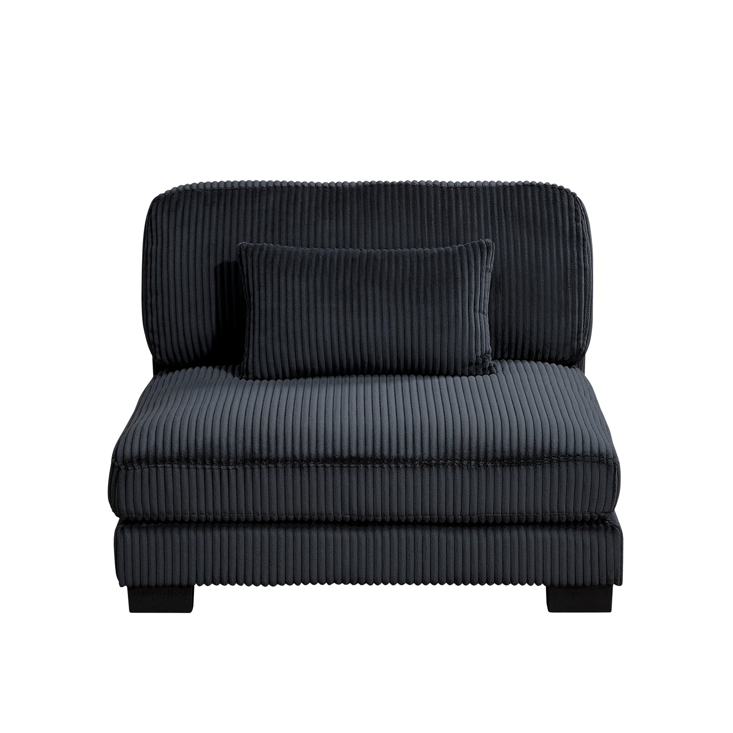 8555BK*CRACVCOT - (4)4-Piece Modular Sectional with Reversible Chaise and Ottoman
