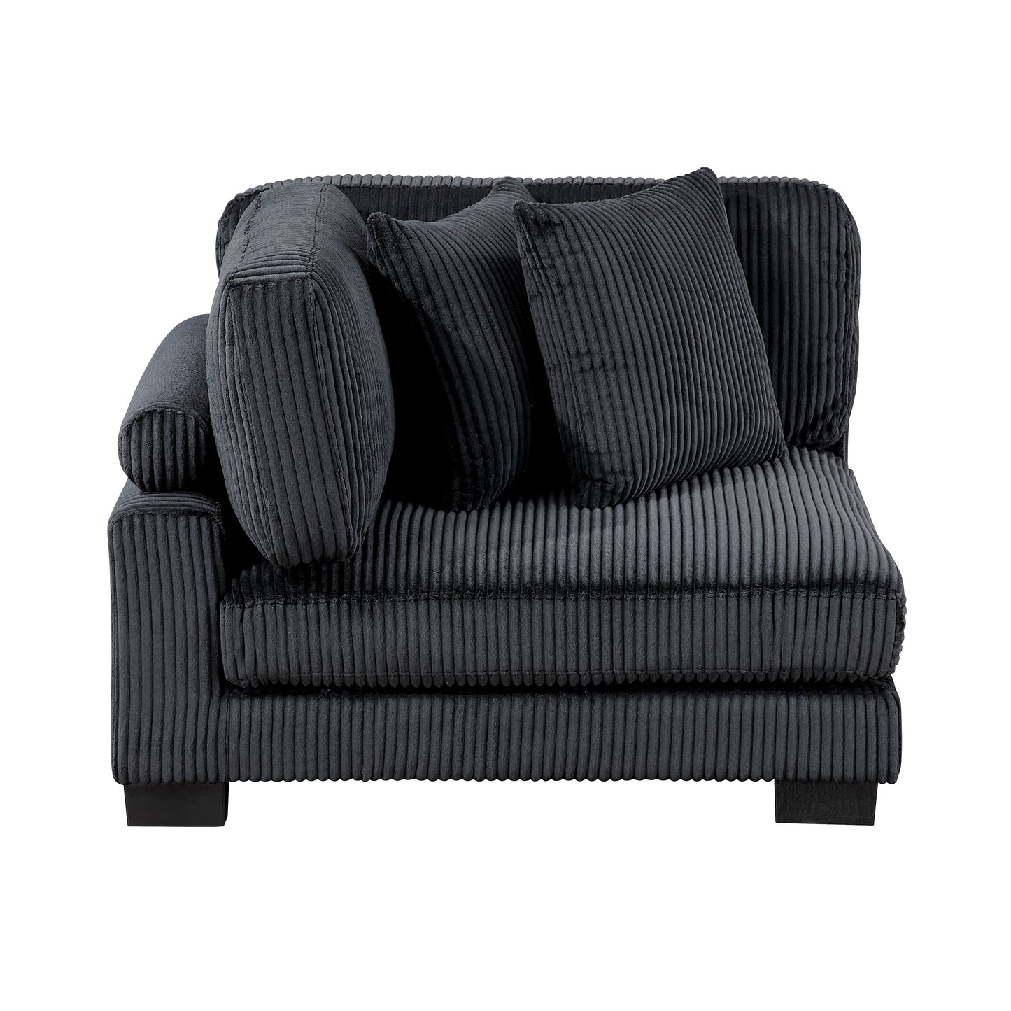 8555BK*CRACVCOT - (4)4-Piece Modular Sectional with Reversible Chaise and Ottoman