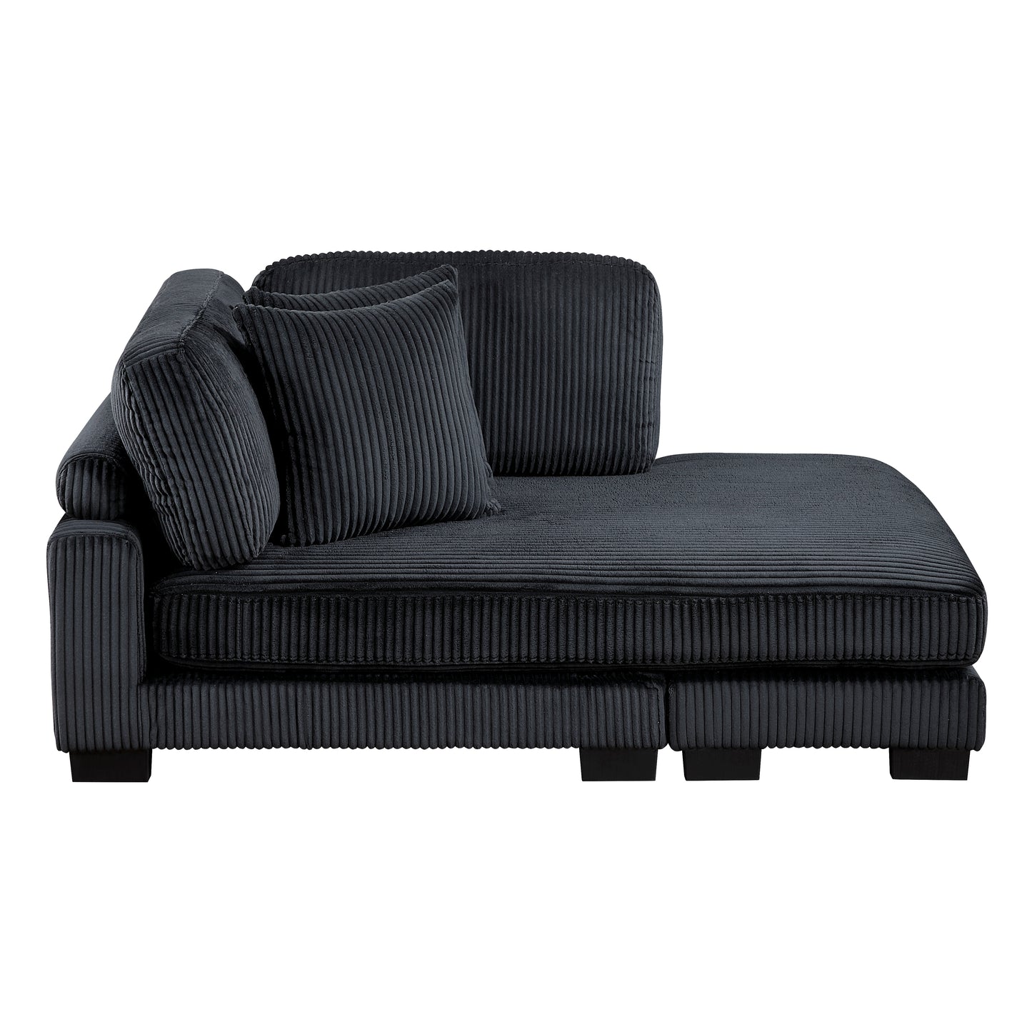 8555BK*CRACVCOT - (4)4-Piece Modular Sectional with Reversible Chaise and Ottoman