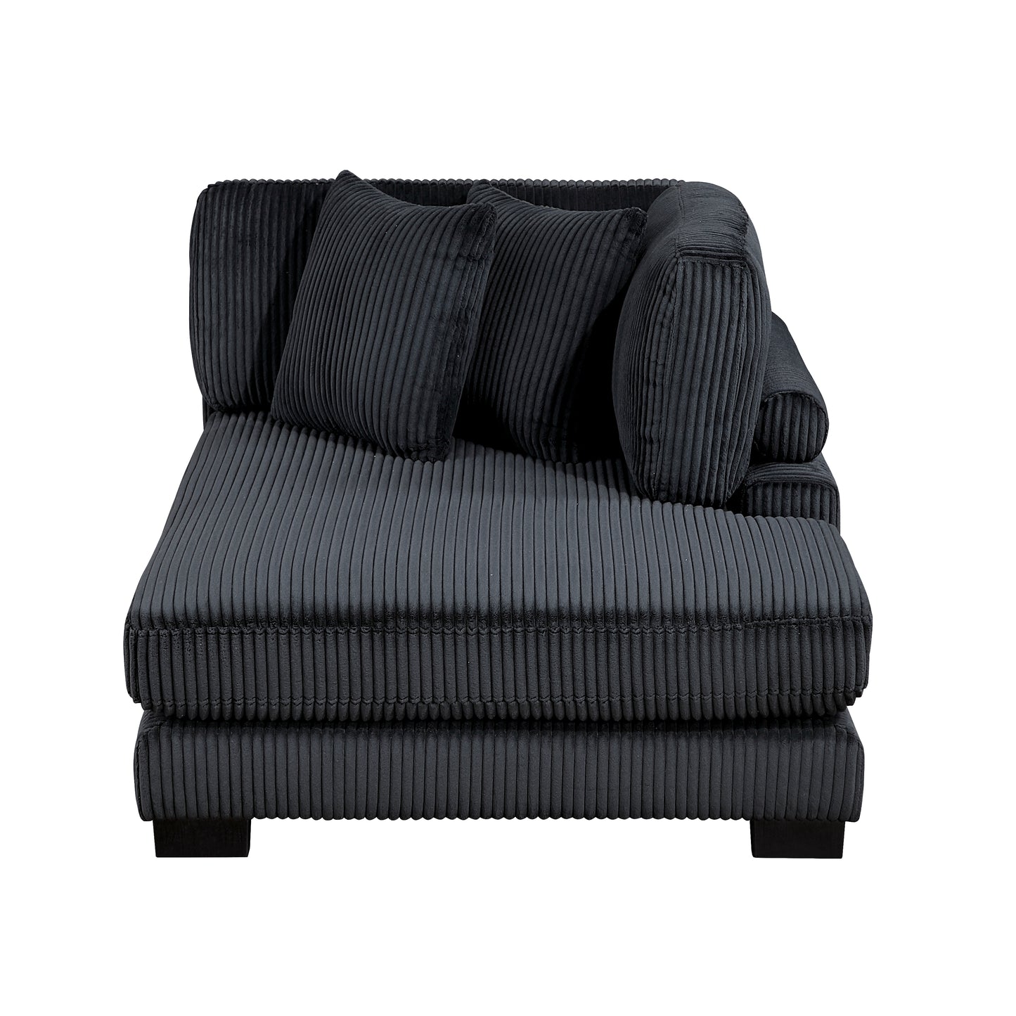 8555BK*CRACVCOT - (4)4-Piece Modular Sectional with Reversible Chaise and Ottoman