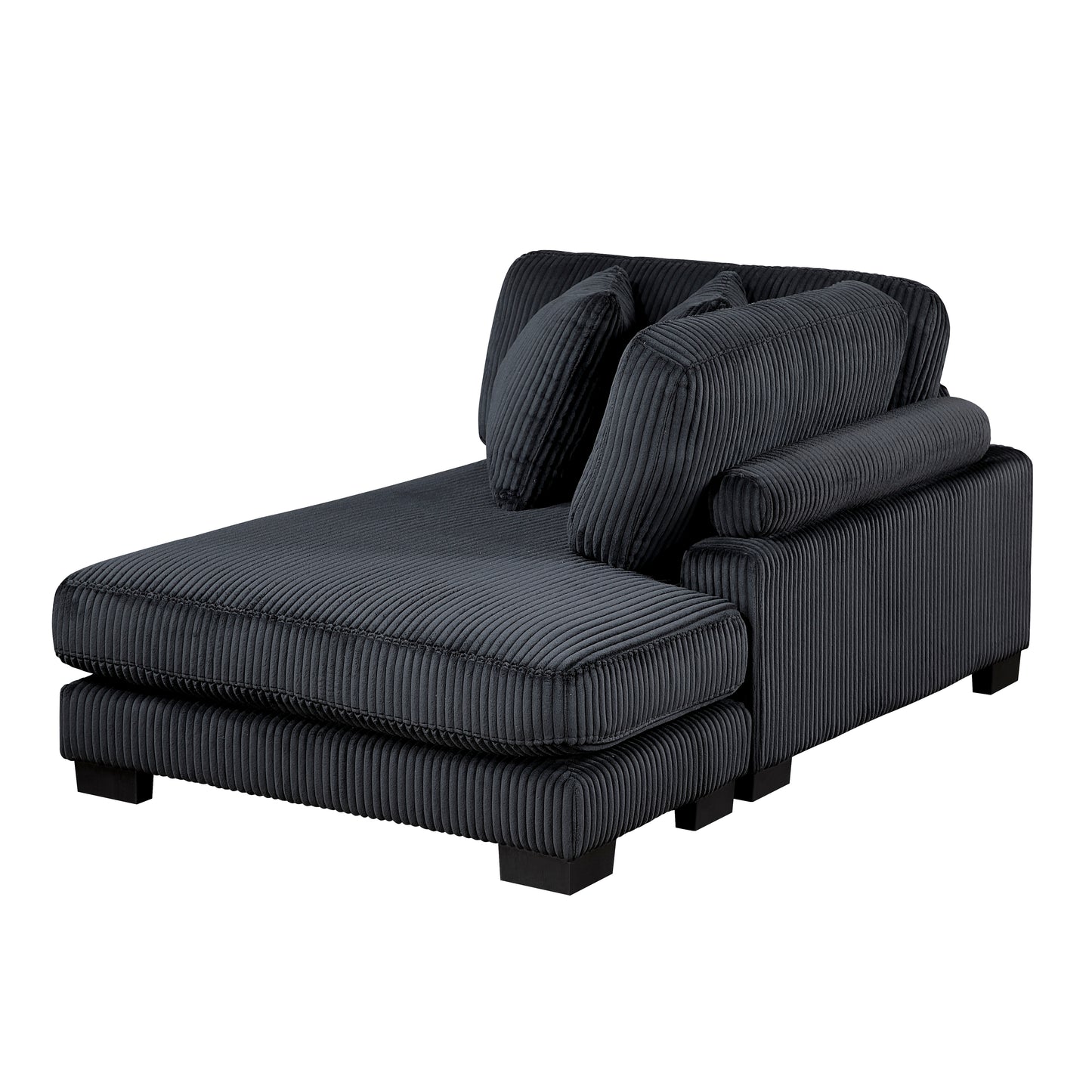 8555BK*CRACVCOT - (4)4-Piece Modular Sectional with Reversible Chaise and Ottoman