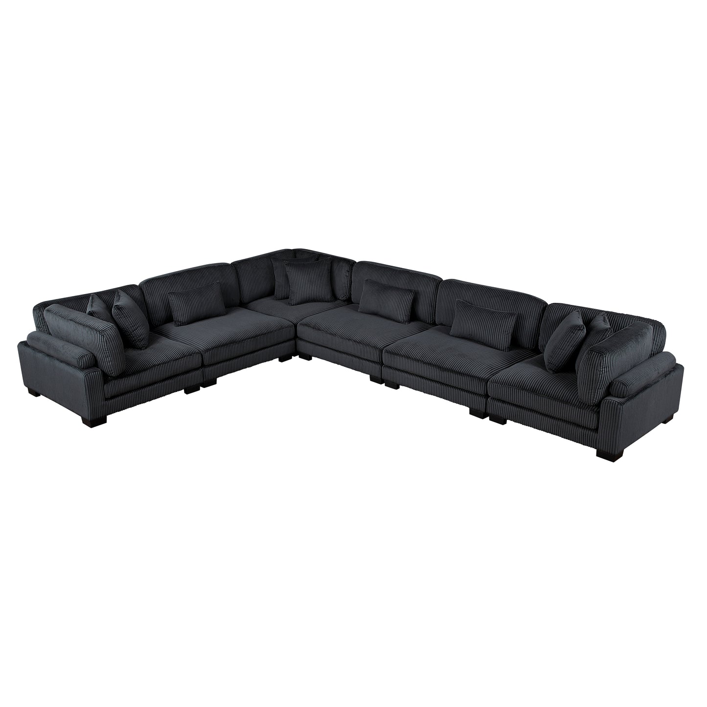 8555BK*3CR3AC - (6)6-Piece Modular Sectional