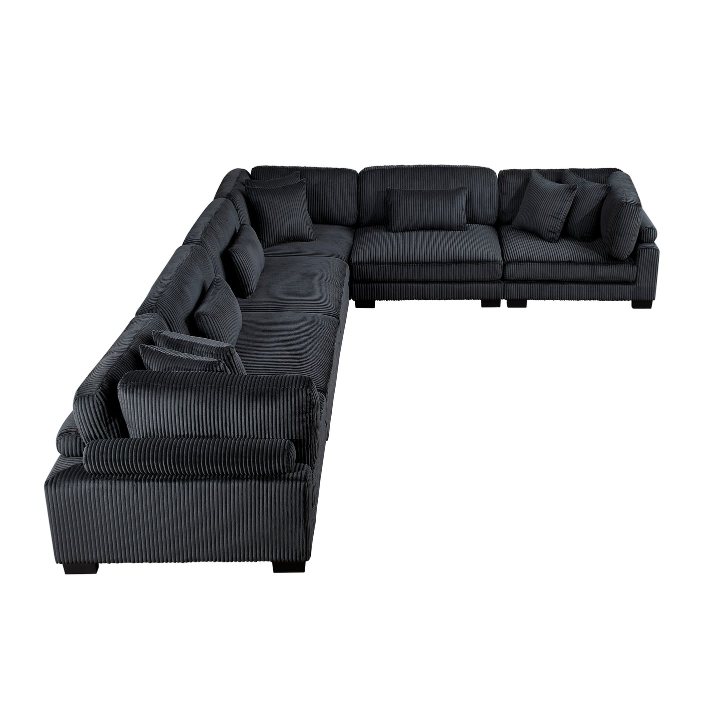8555BK*3CR3AC - (6)6-Piece Modular Sectional