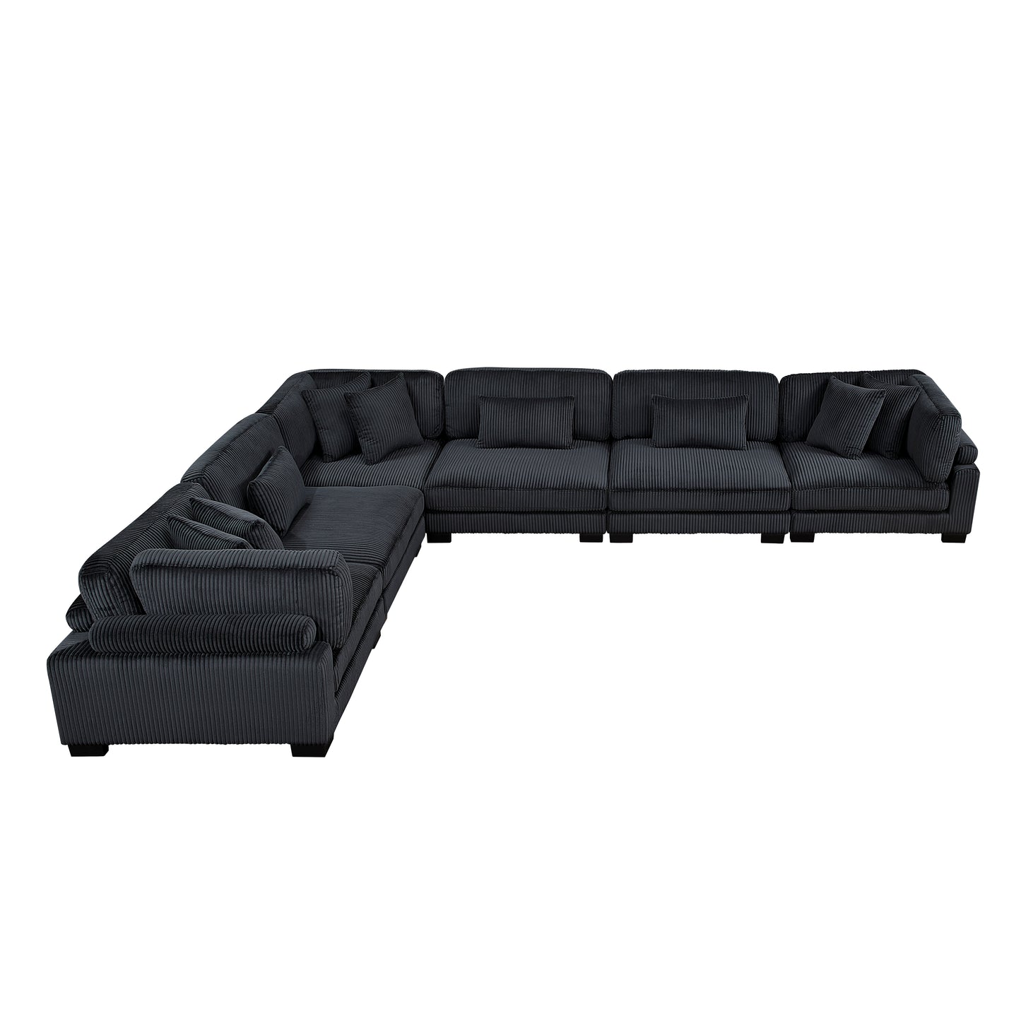 8555BK*3CR3AC - (6)6-Piece Modular Sectional