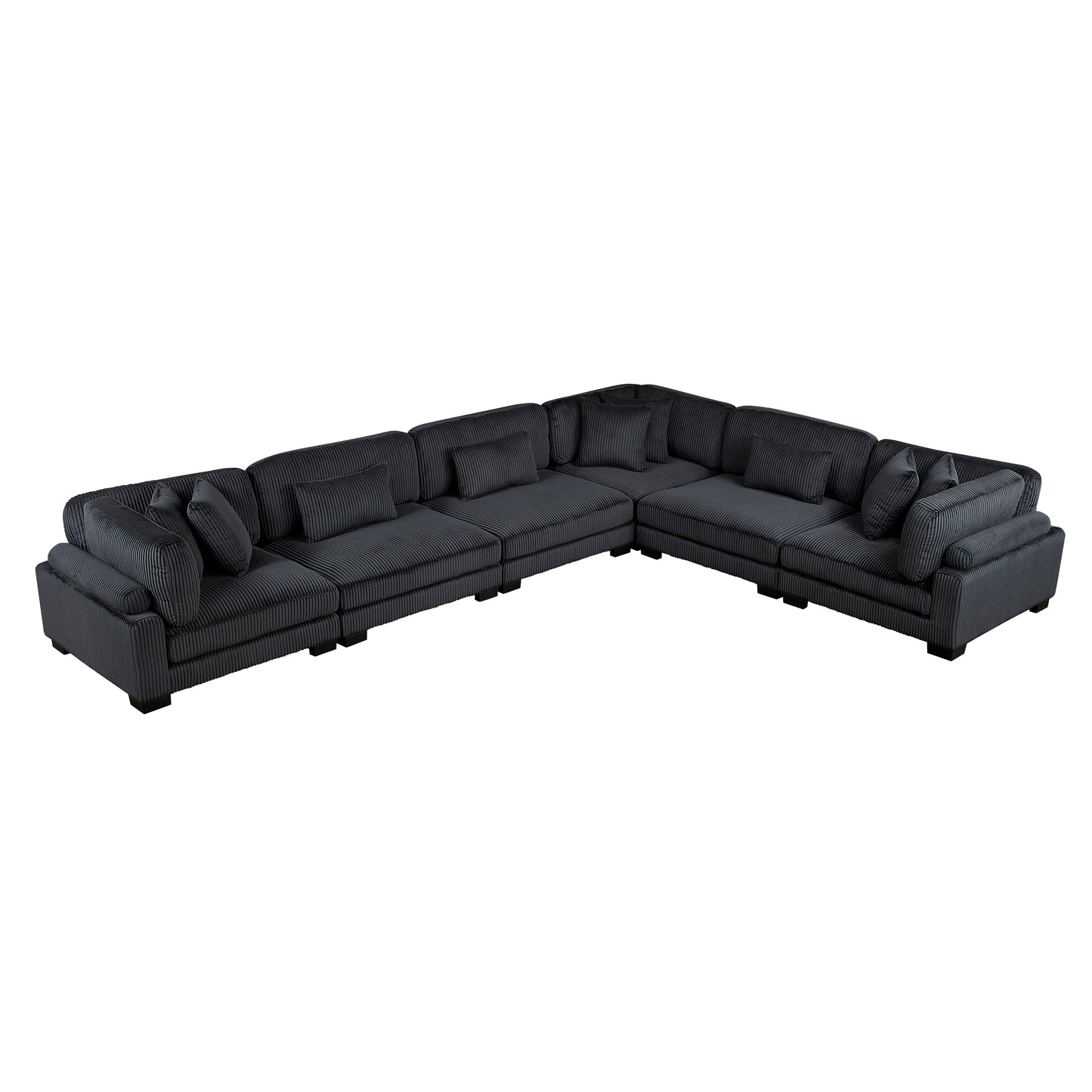 8555BK*3CR3AC - (6)6-Piece Modular Sectional