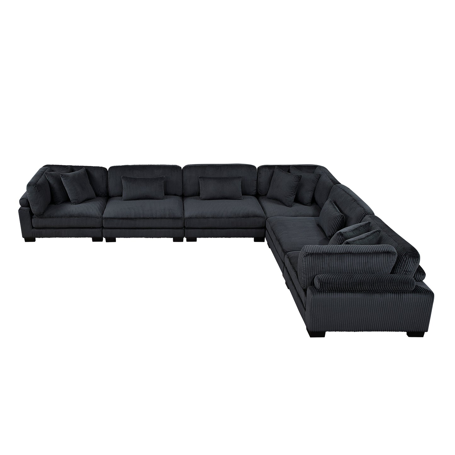8555BK*3CR3AC - (6)6-Piece Modular Sectional