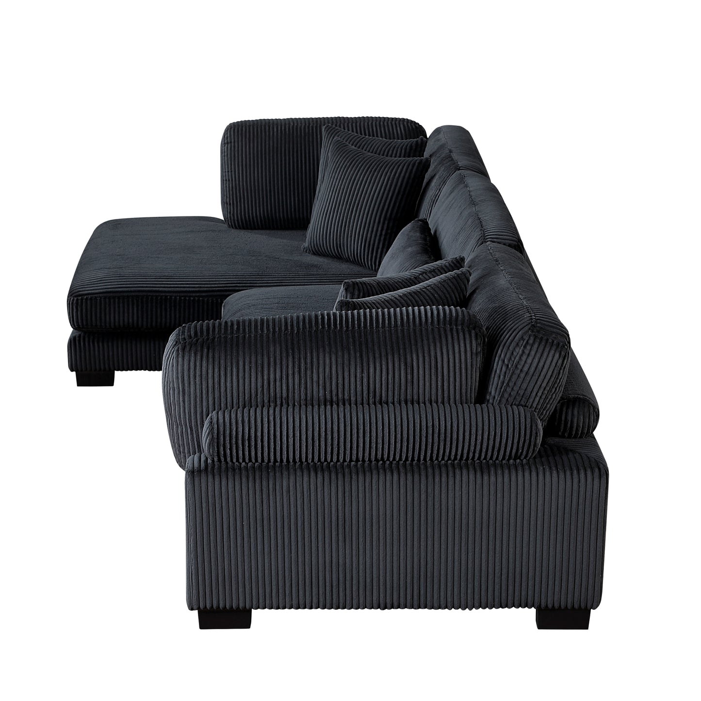 8555BK*CRACVC - (3)3-Piece Modular Sectional with Reversible Chaise