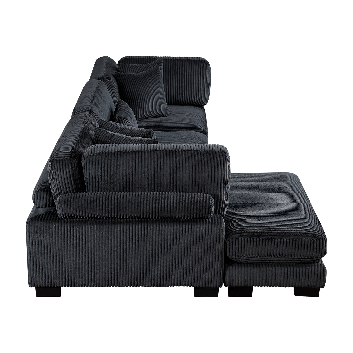 8555BK*CRACVC - (3)3-Piece Modular Sectional with Reversible Chaise
