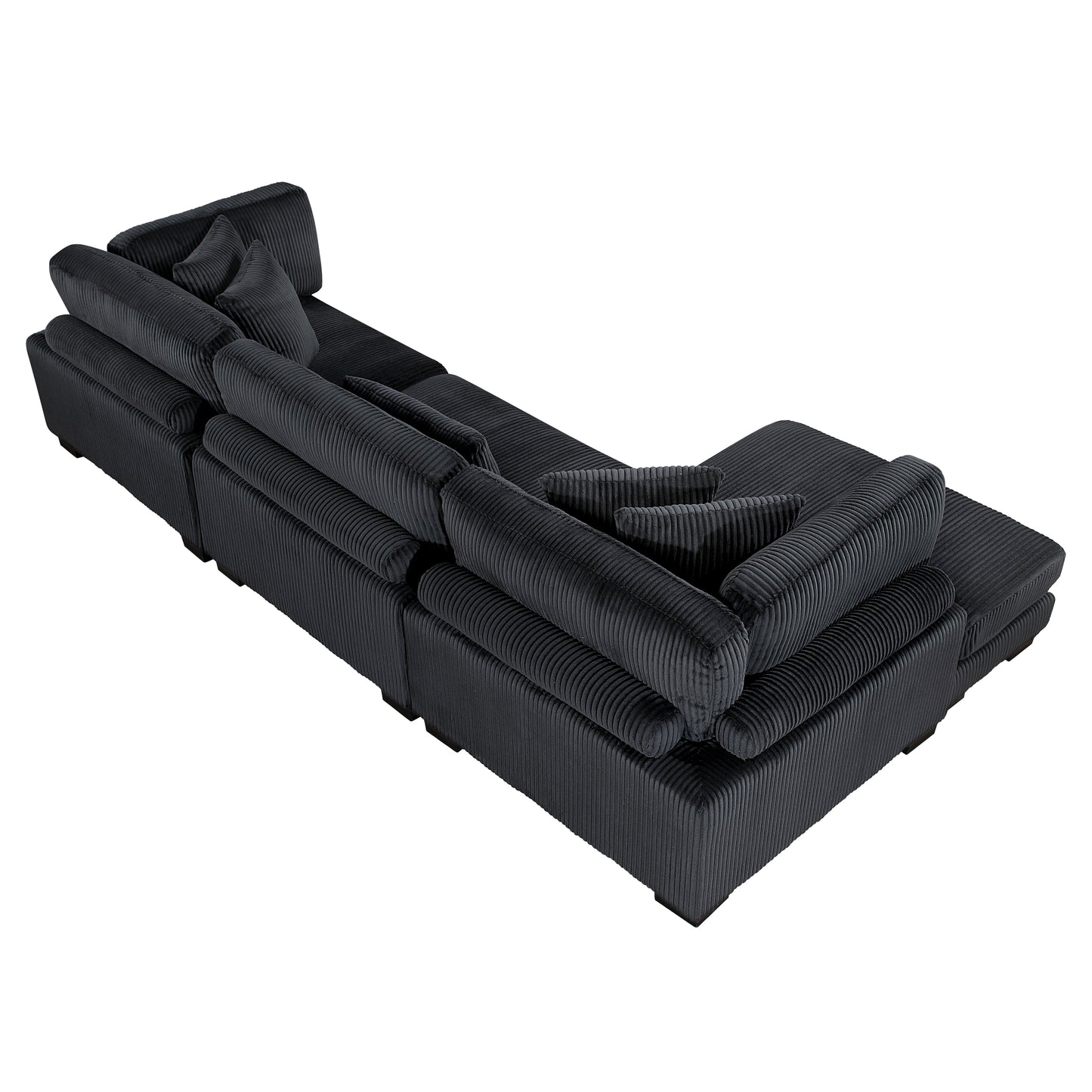 8555BK*CRACVC - (3)3-Piece Modular Sectional with Reversible Chaise