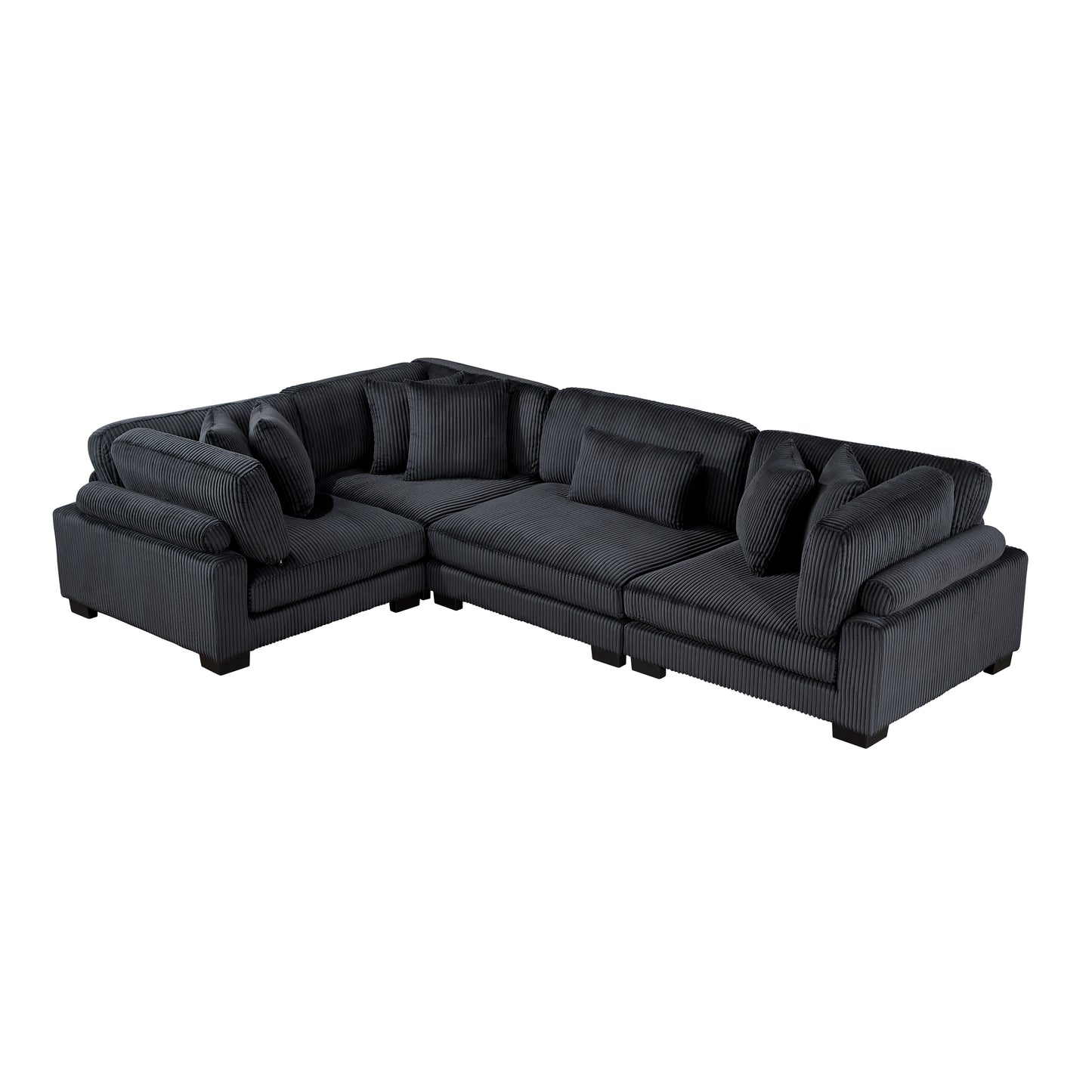 8555BK*3CRAC - (4)4-Piece Modular Sectional