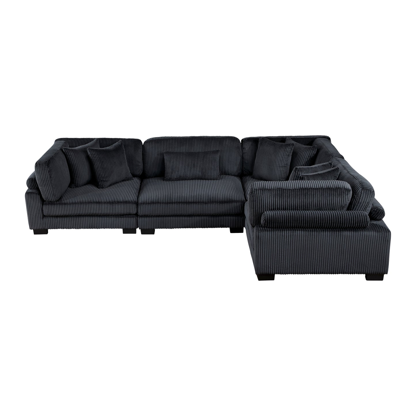 8555BK*3CRAC - (4)4-Piece Modular Sectional