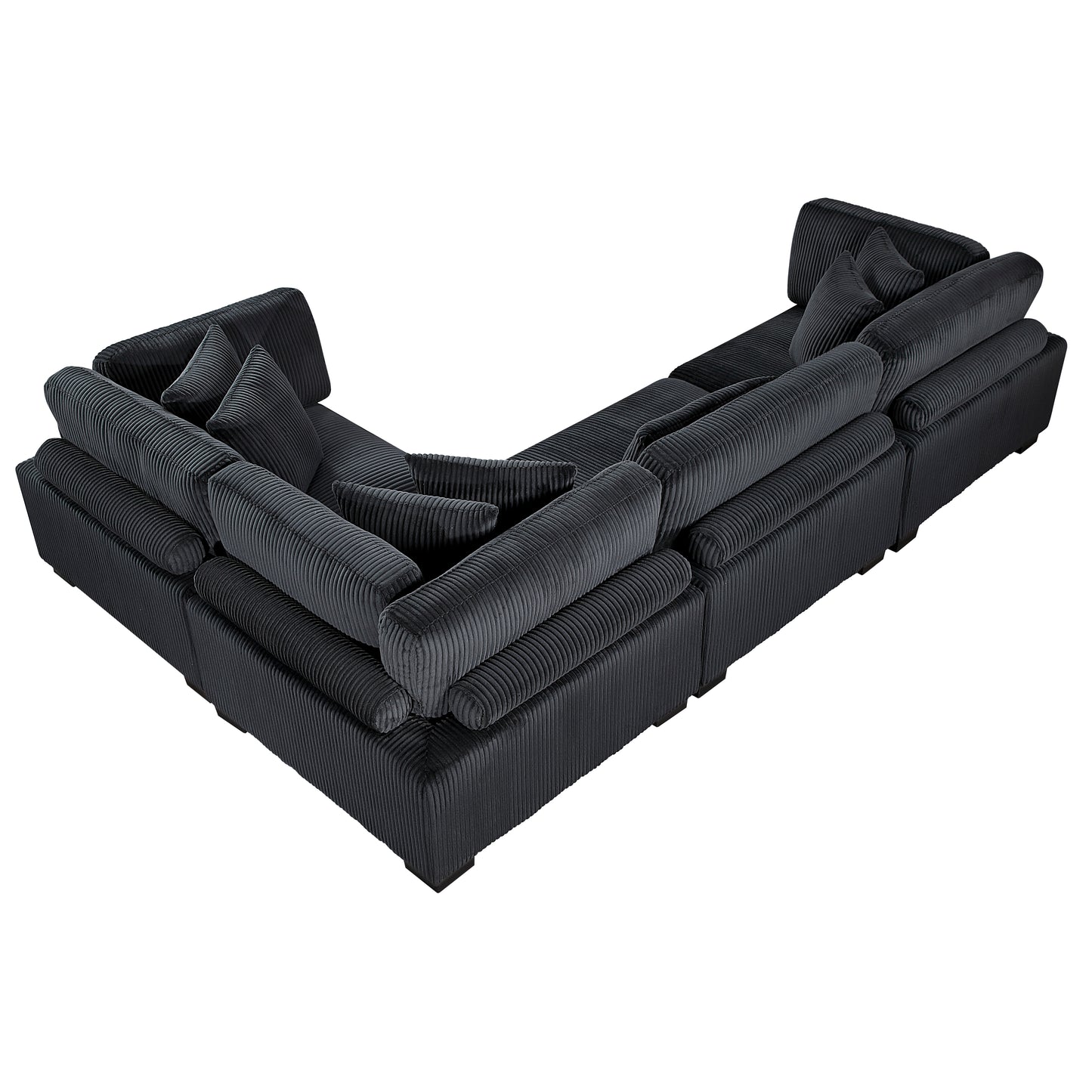 8555BK*3CRAC - (4)4-Piece Modular Sectional