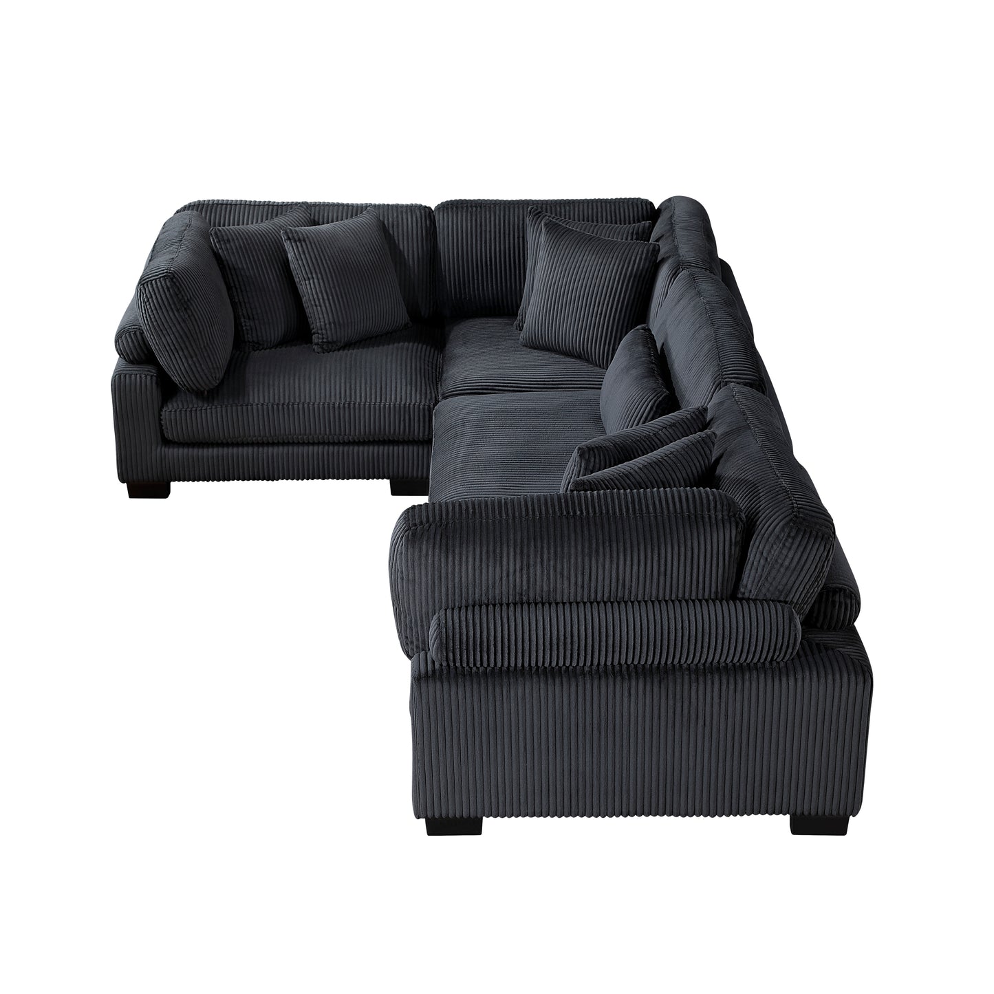 8555BK*3CRAC - (4)4-Piece Modular Sectional