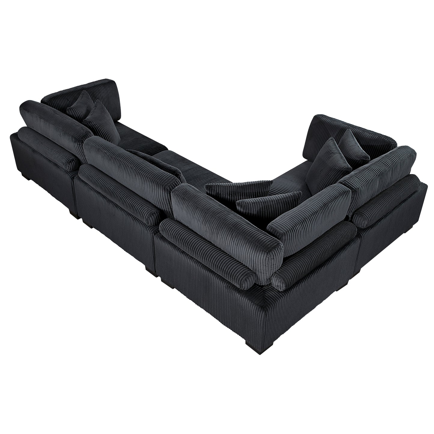 8555BK*3CRAC - (4)4-Piece Modular Sectional