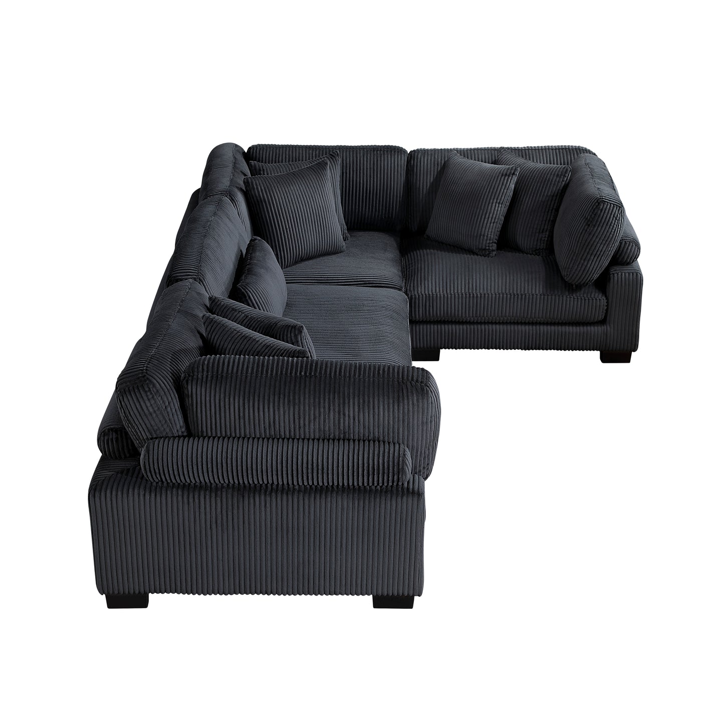 8555BK*3CRAC - (4)4-Piece Modular Sectional