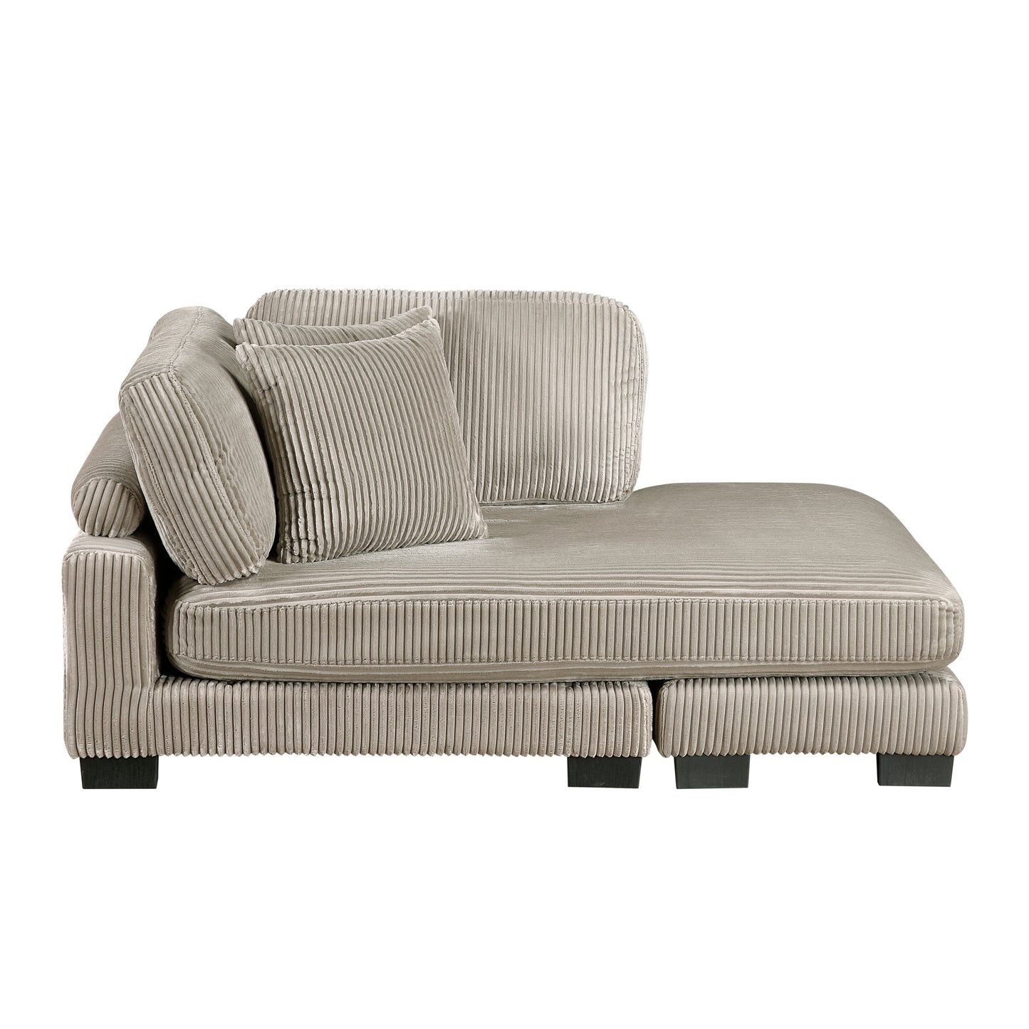 8555GB*CRACVCOT - (4)4-Piece Modular Sectional with Reversible Chaise and Ottoman