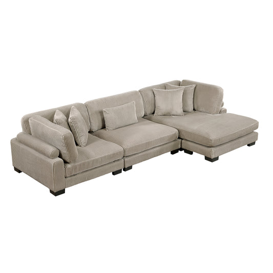 8555GB*CRACVC - (3)3-Piece Modular Sectional with Reversible Chaise