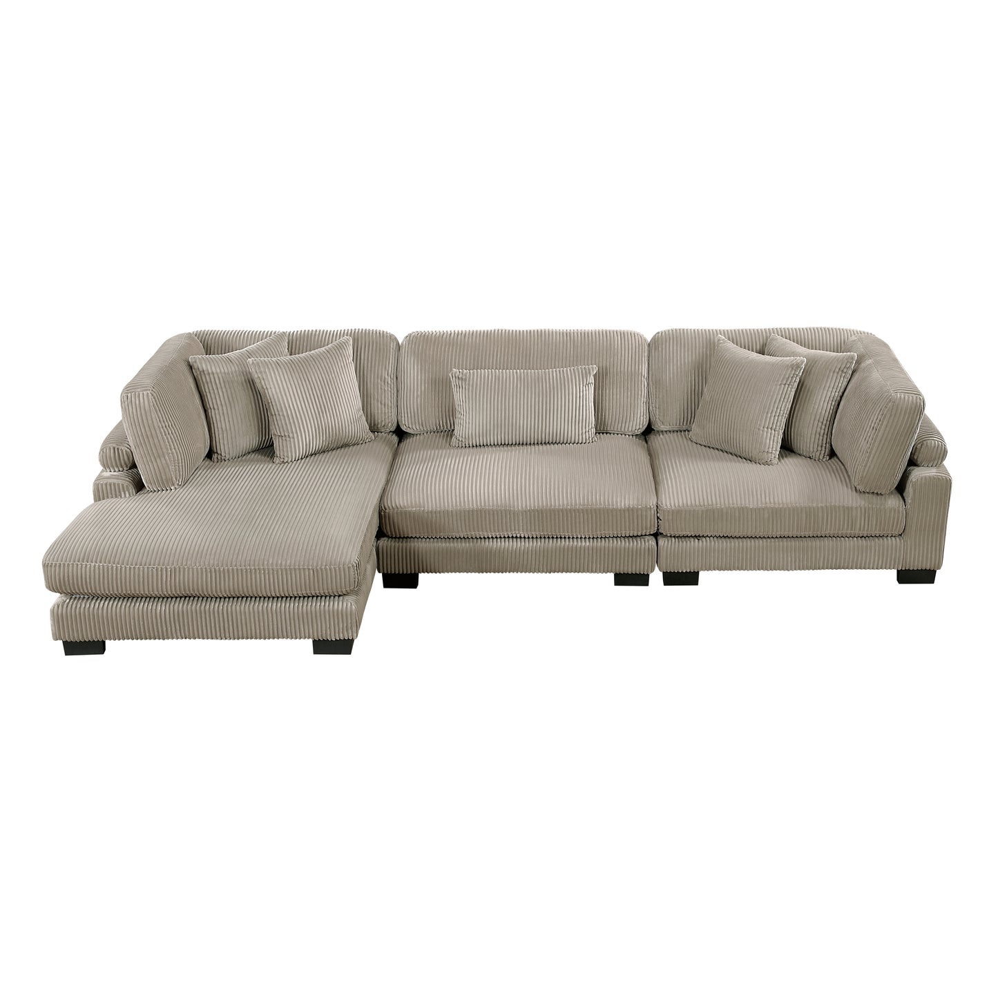 8555GB*CRACVC - (3)3-Piece Modular Sectional with Reversible Chaise