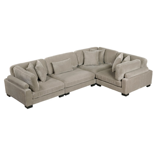 8555GB*3CRAC - (4)4-Piece Modular Sectional