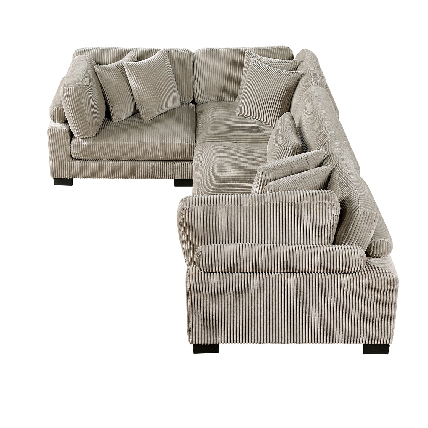8555GB*3CRAC - (4)4-Piece Modular Sectional