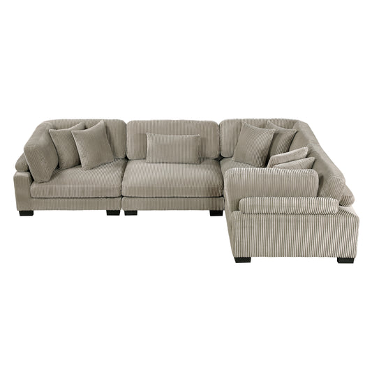 8555GB*3CRAC - (4)4-Piece Modular Sectional