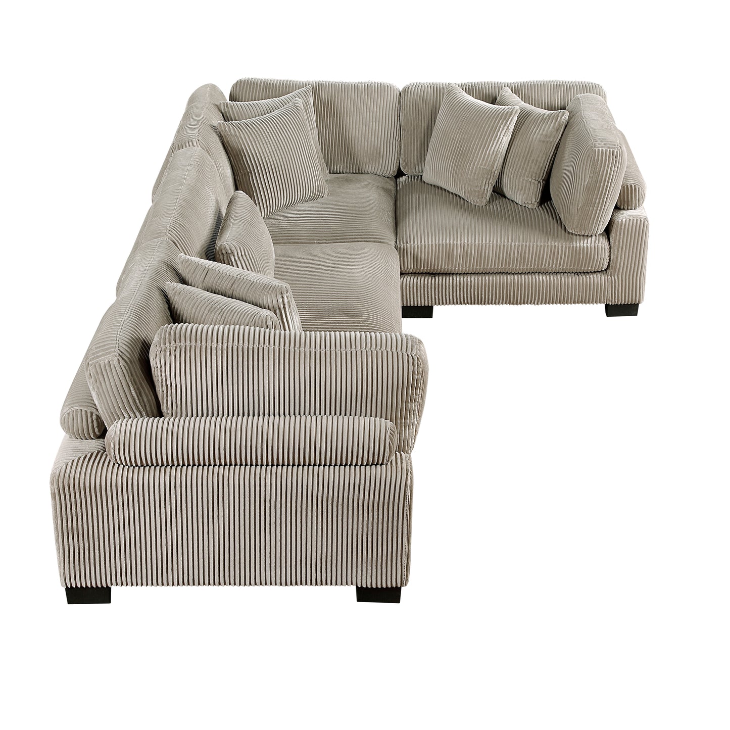 8555GB*3CRAC - (4)4-Piece Modular Sectional