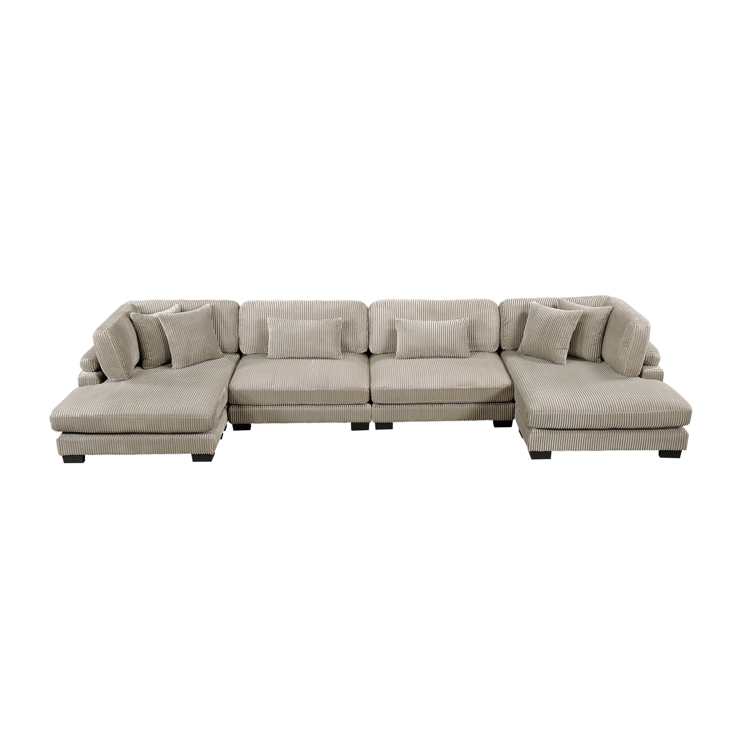 8555GB*2AC2VC - (4)4-Piece Modular Sectional with Reversible Chaise