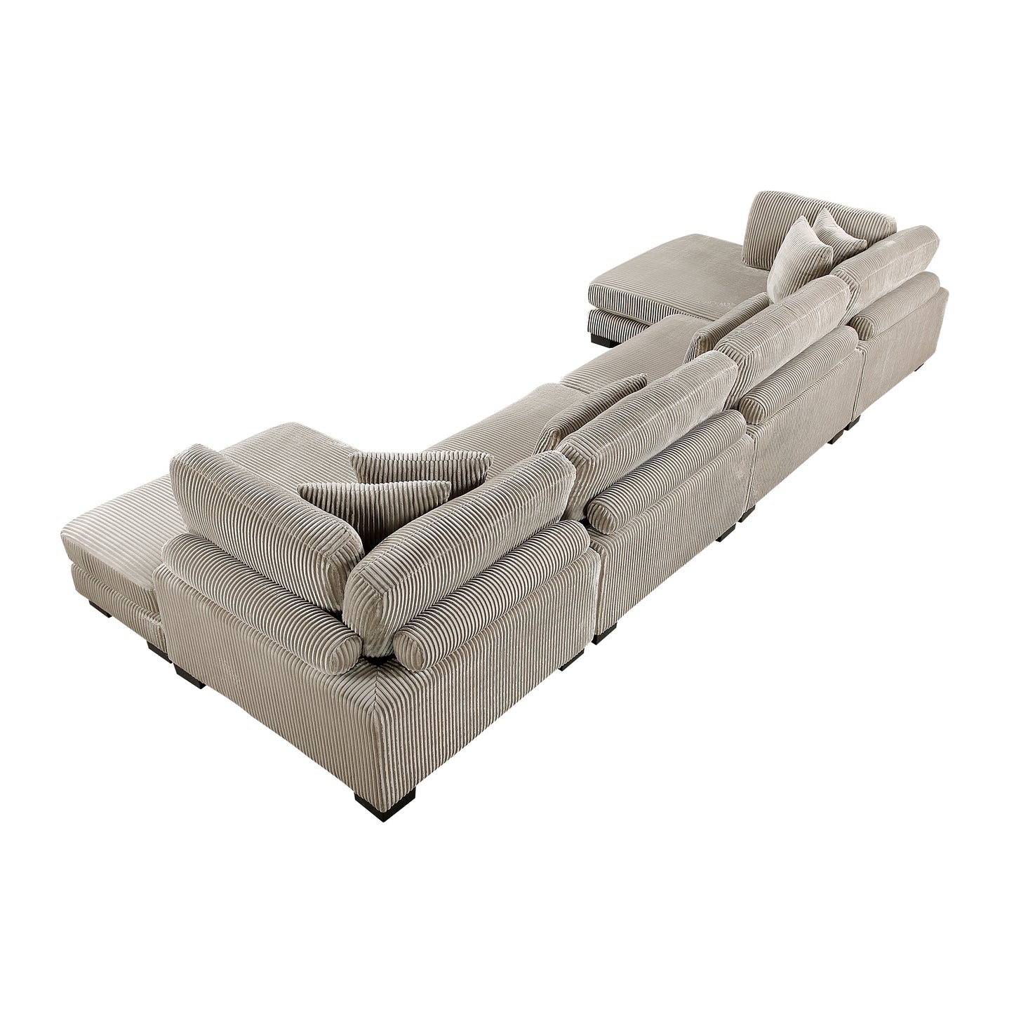 8555GB*2AC2VC - (4)4-Piece Modular Sectional with Reversible Chaise