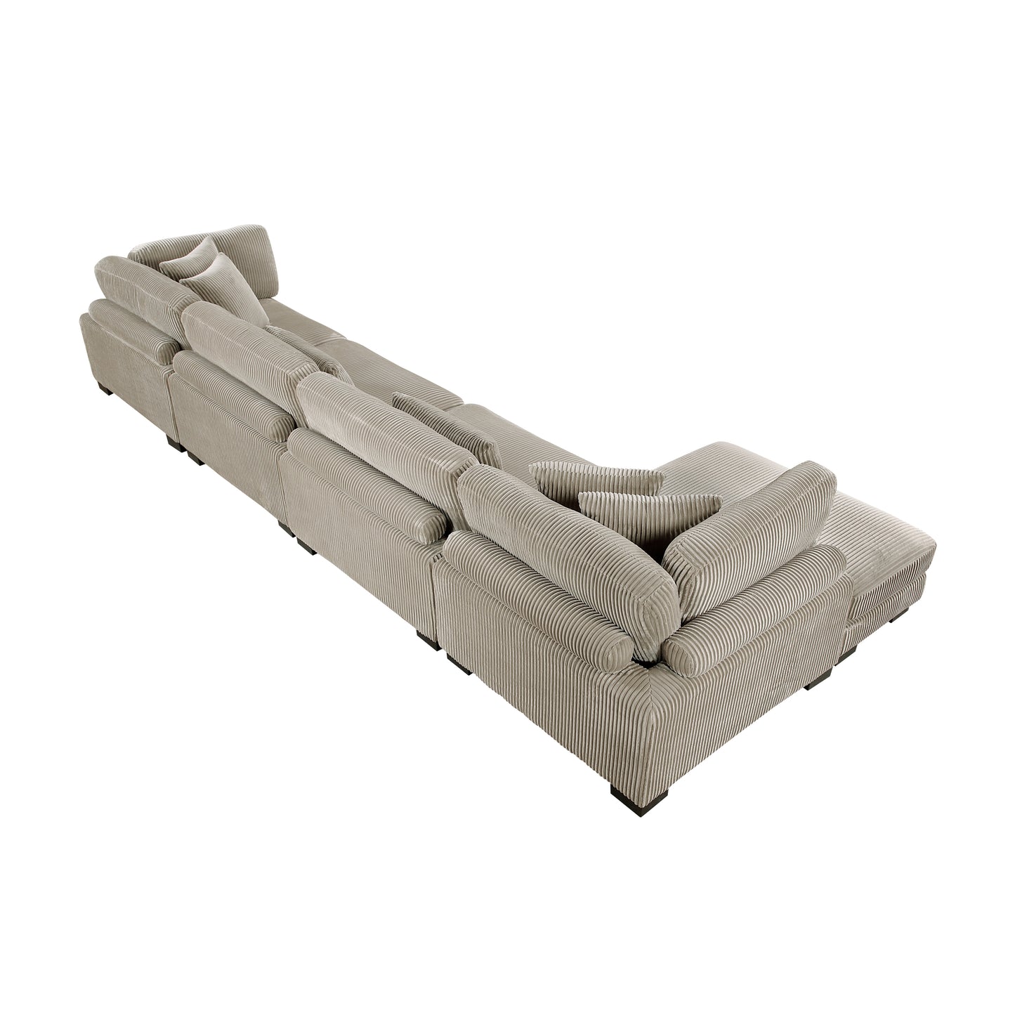 8555GB*CR2ACVC - (4)4-Piece Modular Sectional with Reversible Chaise