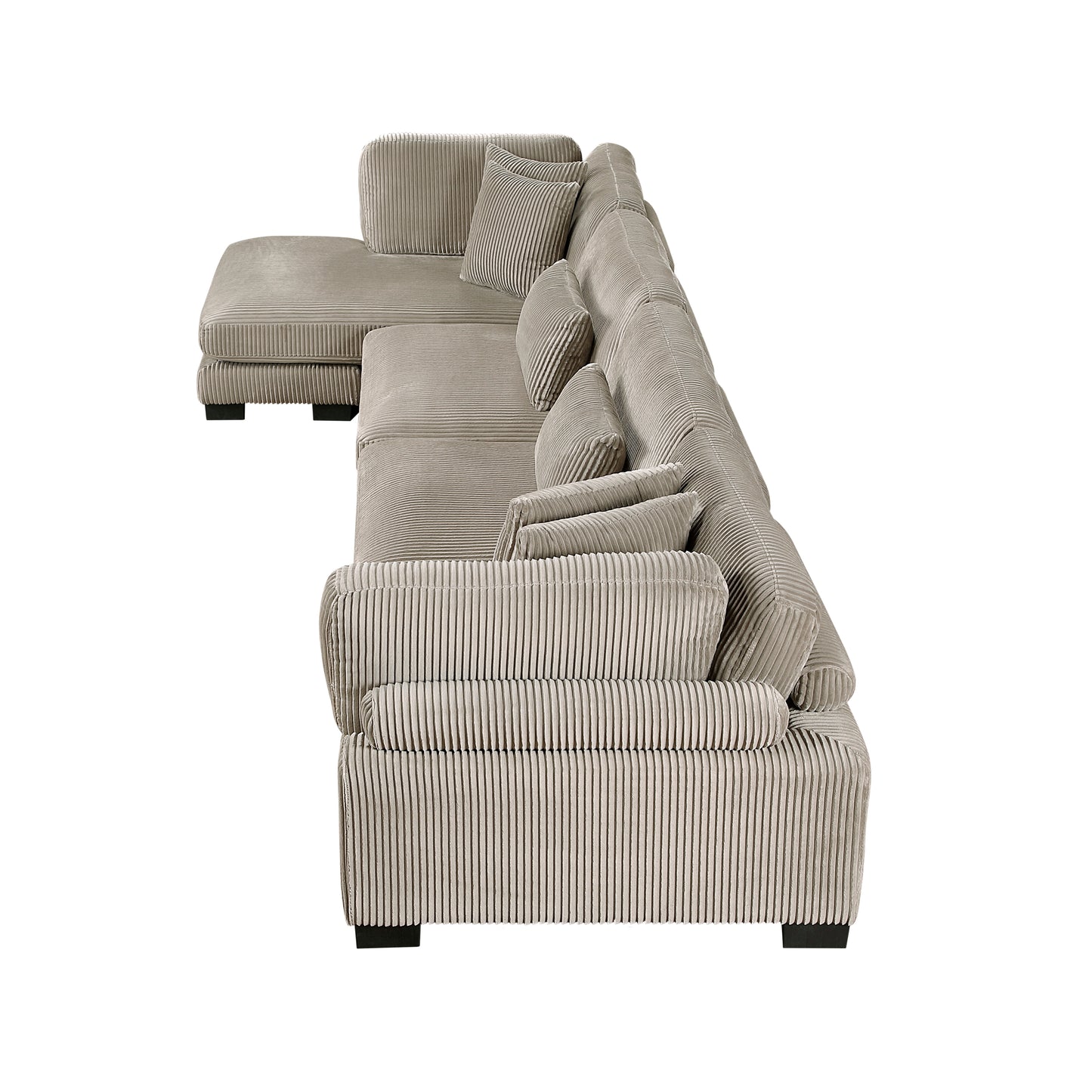 8555GB*CR2ACVC - (4)4-Piece Modular Sectional with Reversible Chaise