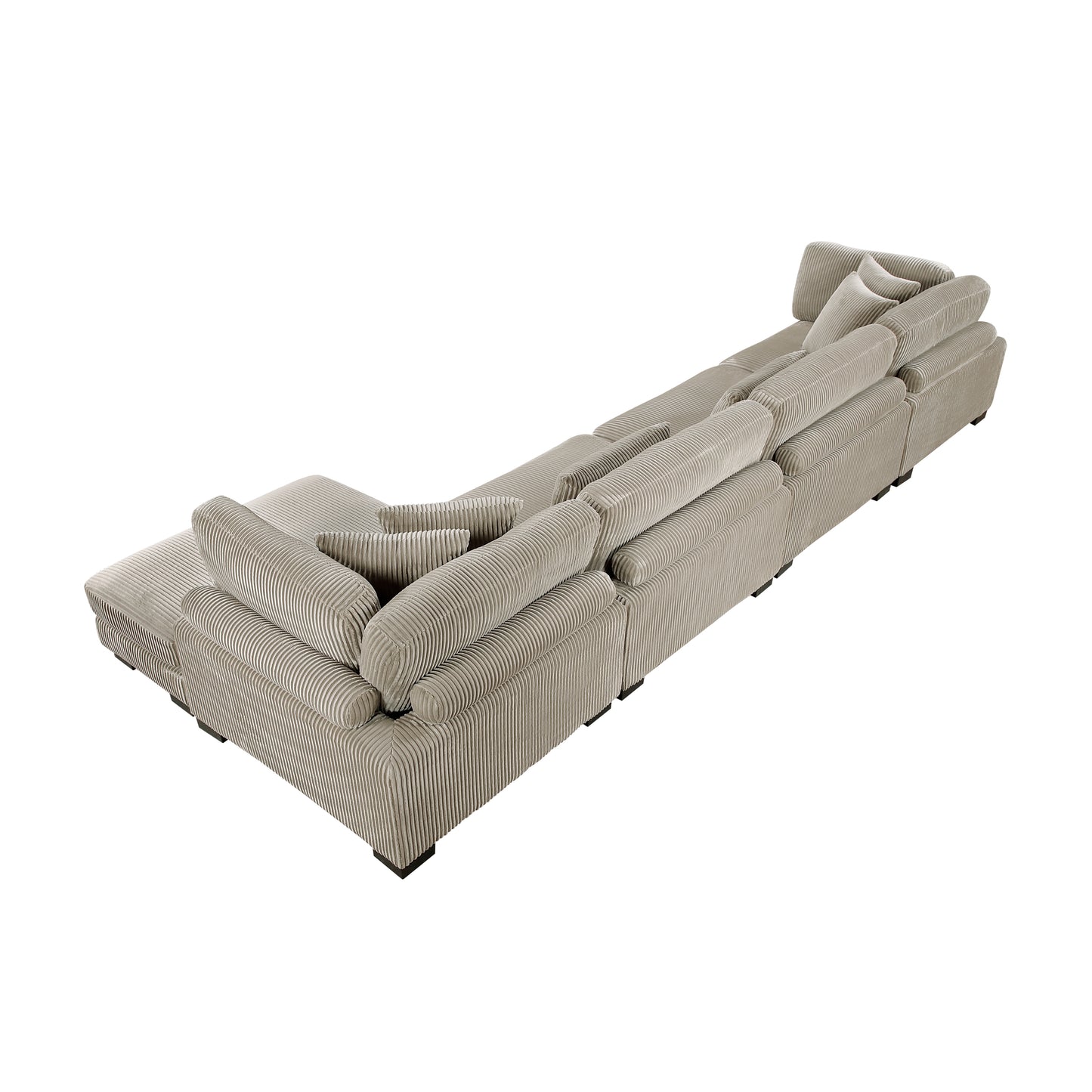 8555GB*CR2ACVC - (4)4-Piece Modular Sectional with Reversible Chaise
