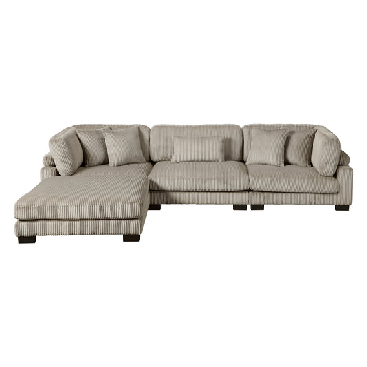 8555GB*4OT - (4)4-Piece Modular Sectional with Ottoman
