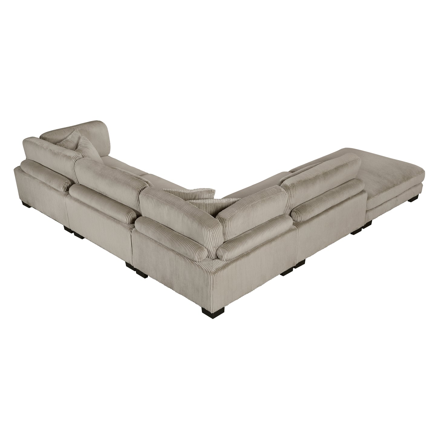 8555GB*5OT - (5)5-Piece Modular Sectional with Ottoman