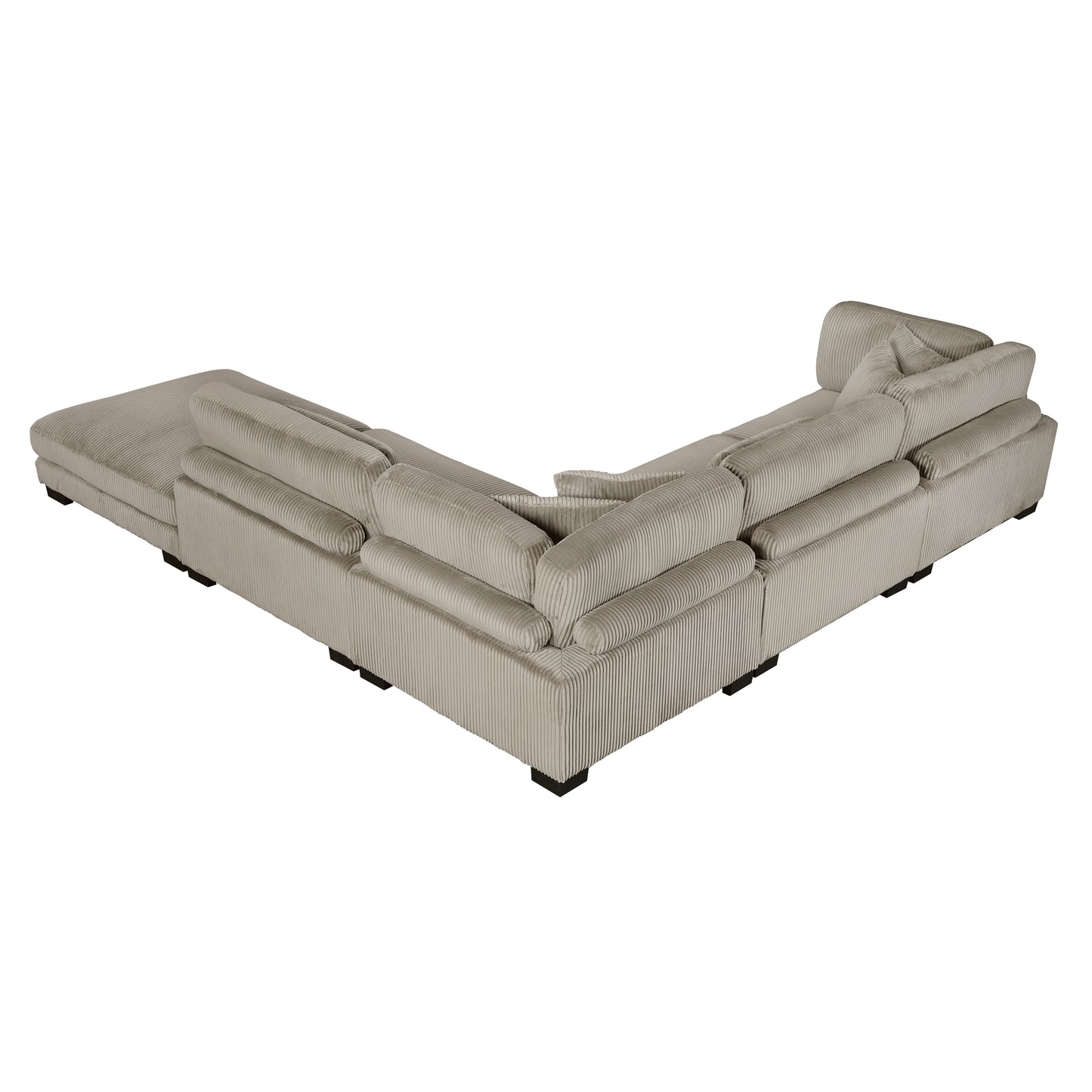 8555GB*5OT - (5)5-Piece Modular Sectional with Ottoman