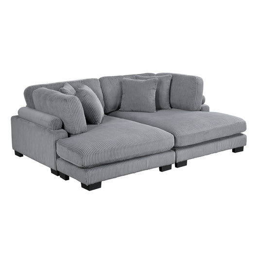 8555GY*2VC - (2)2-Piece Chaise Lounge