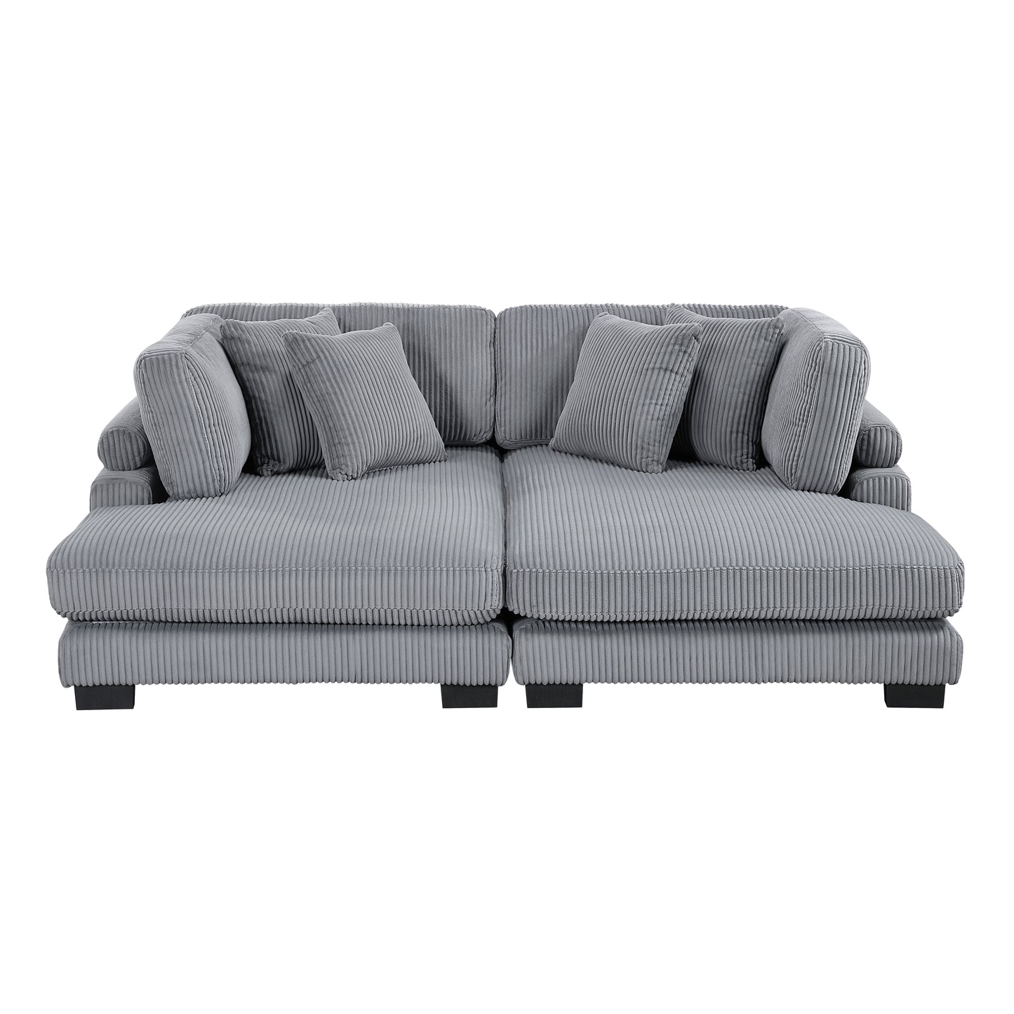 8555GY*2VC - (2)2-Piece Chaise Lounge