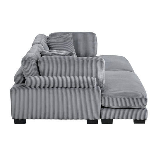 8555GY*2VC - (2)2-Piece Chaise Lounge