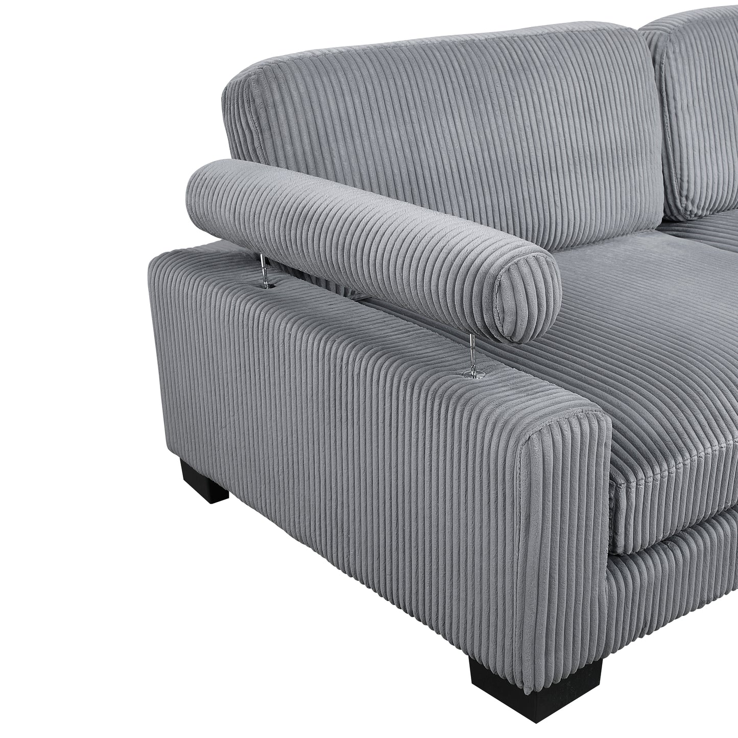 8555GY*2AC3CR - (5)5-Piece Modular Sectional