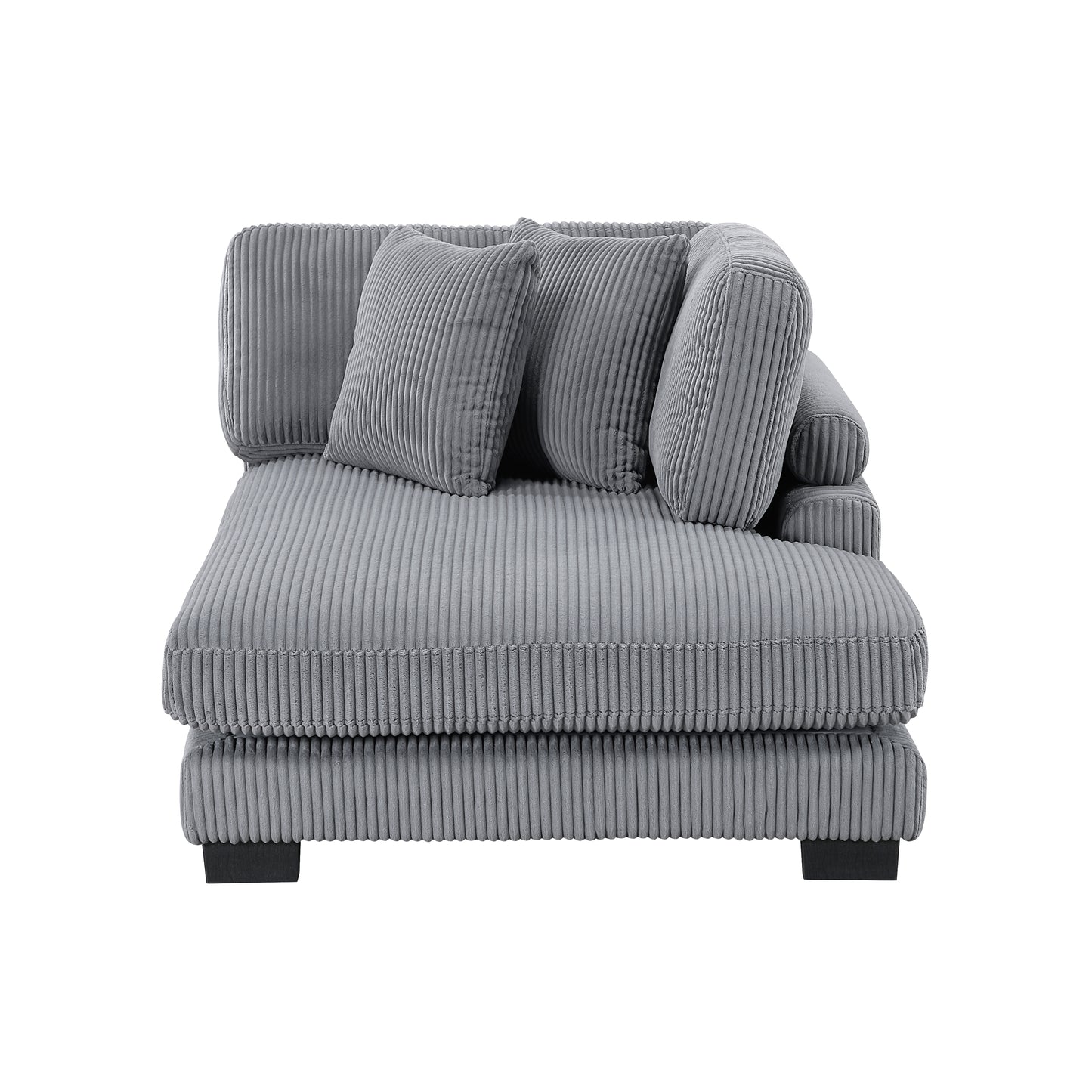 8555GY*2AC2VC - (4)4-Piece Modular Sectional with Reversible Chaise