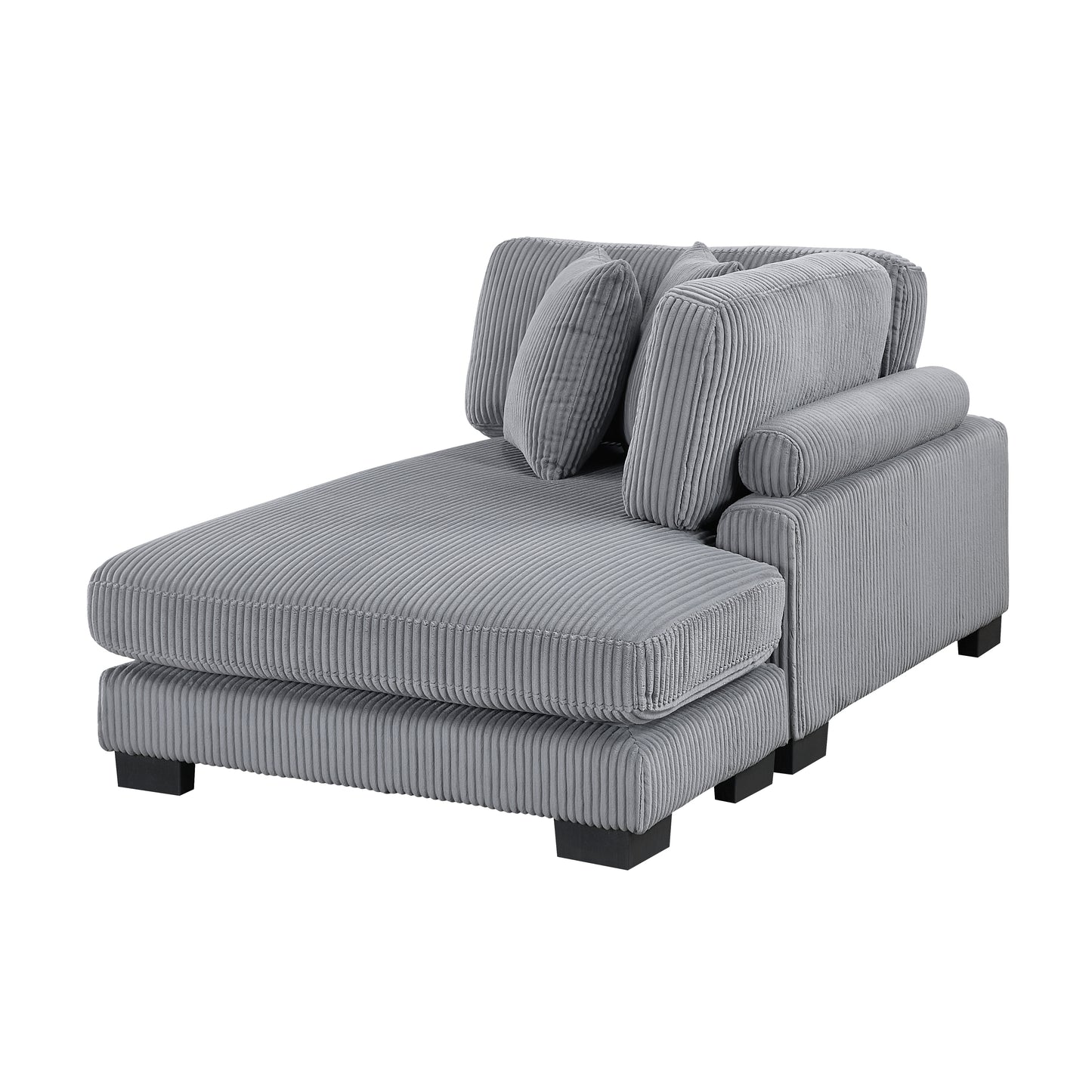 8555GY*2AC2VC - (4)4-Piece Modular Sectional with Reversible Chaise